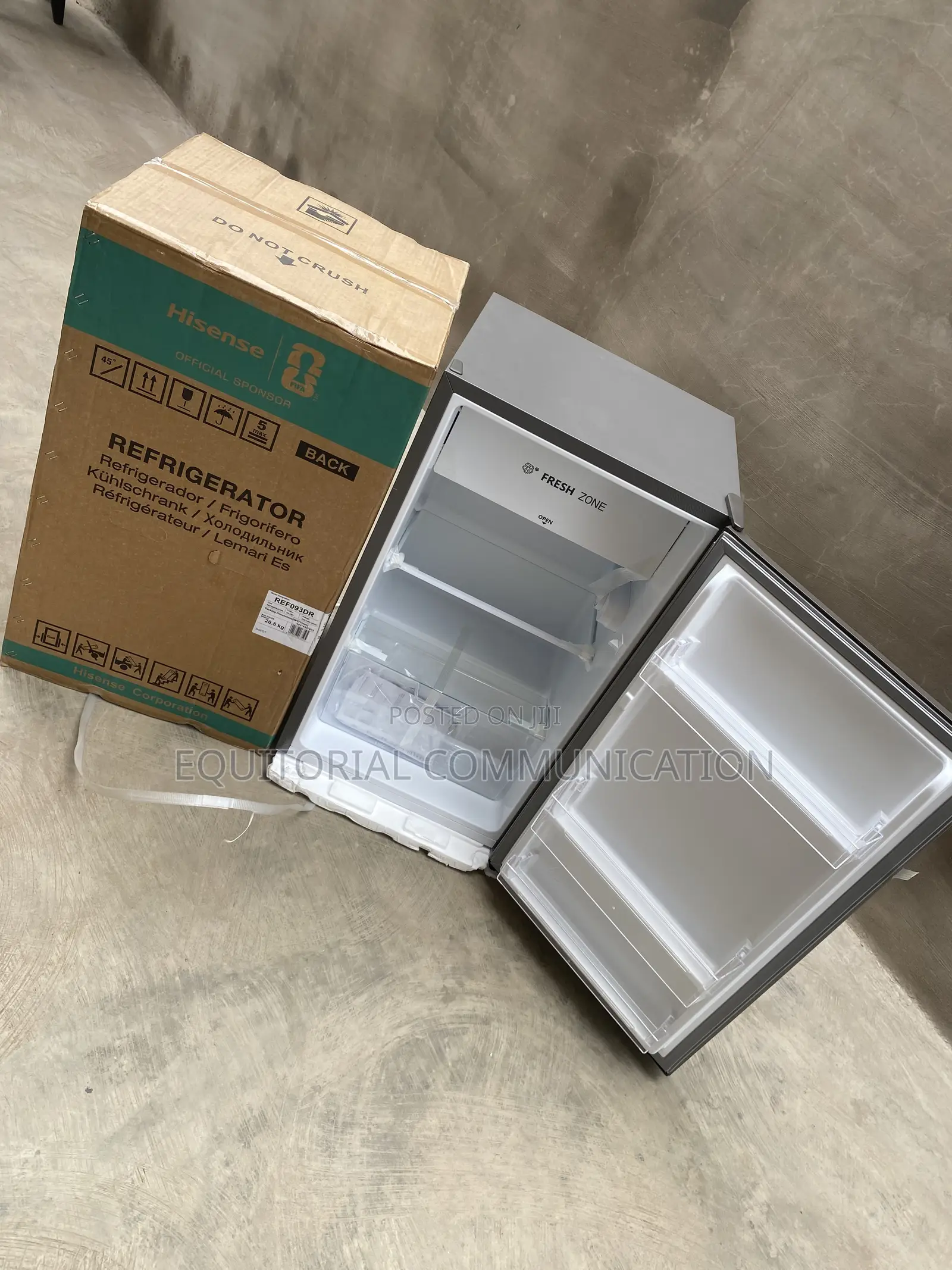 Hisense 90-Litre Compact Fridge With Upper Freezer REF093DR