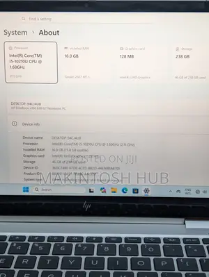 Laptop HP EliteBook 830 G7 16GB Intel Core i5 SSD 256GB