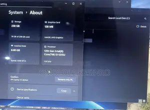 Laptop HP 15 8GB Intel Core i3 SSD 256GB