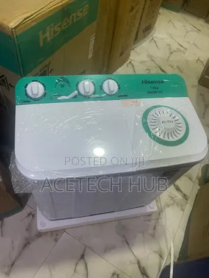 Hisense 7.5kg Twin Tub Washing Machine With Wash and Spin Functions