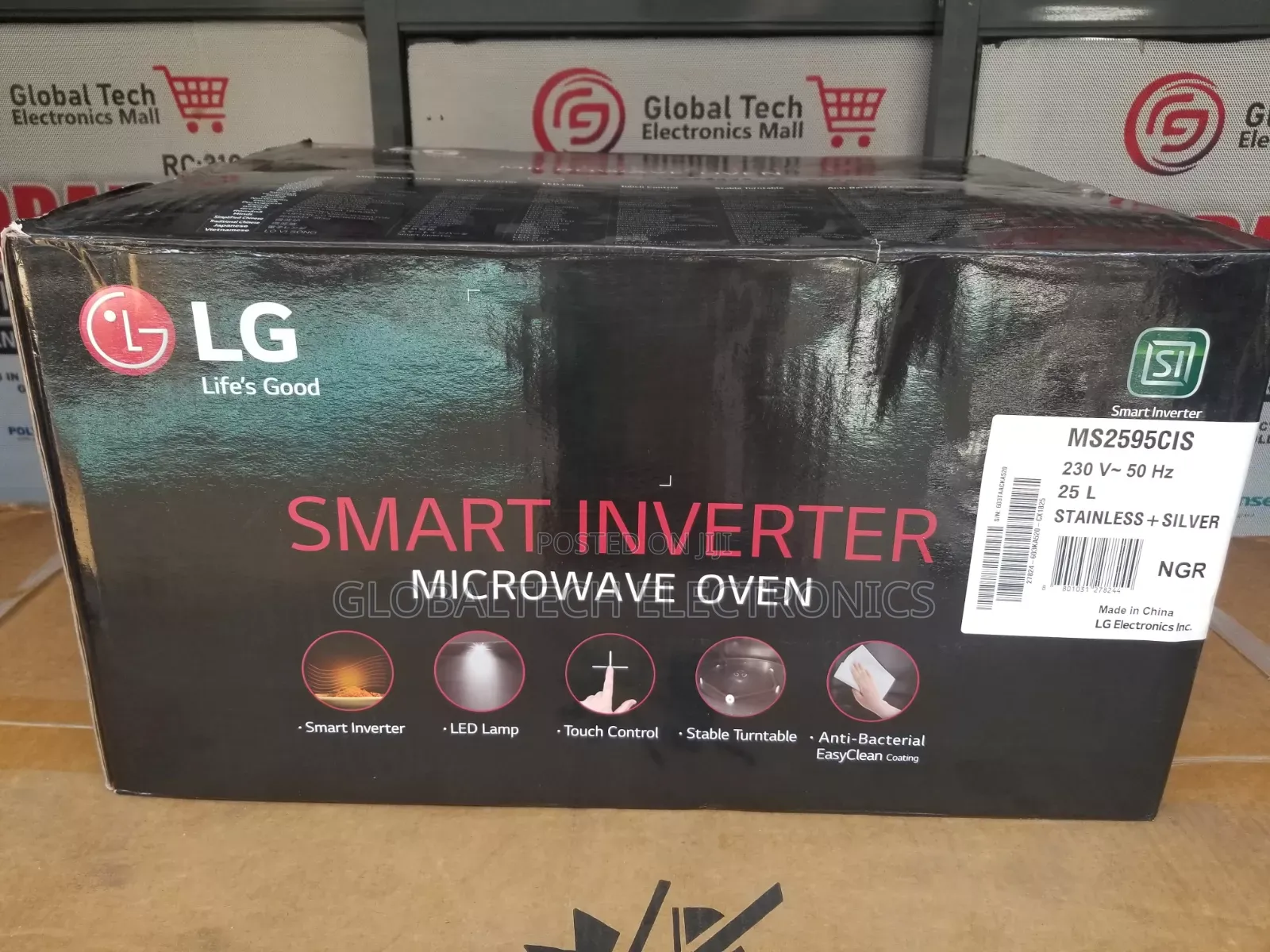 LG Microwave 25l 1000w (Ms2595cis)