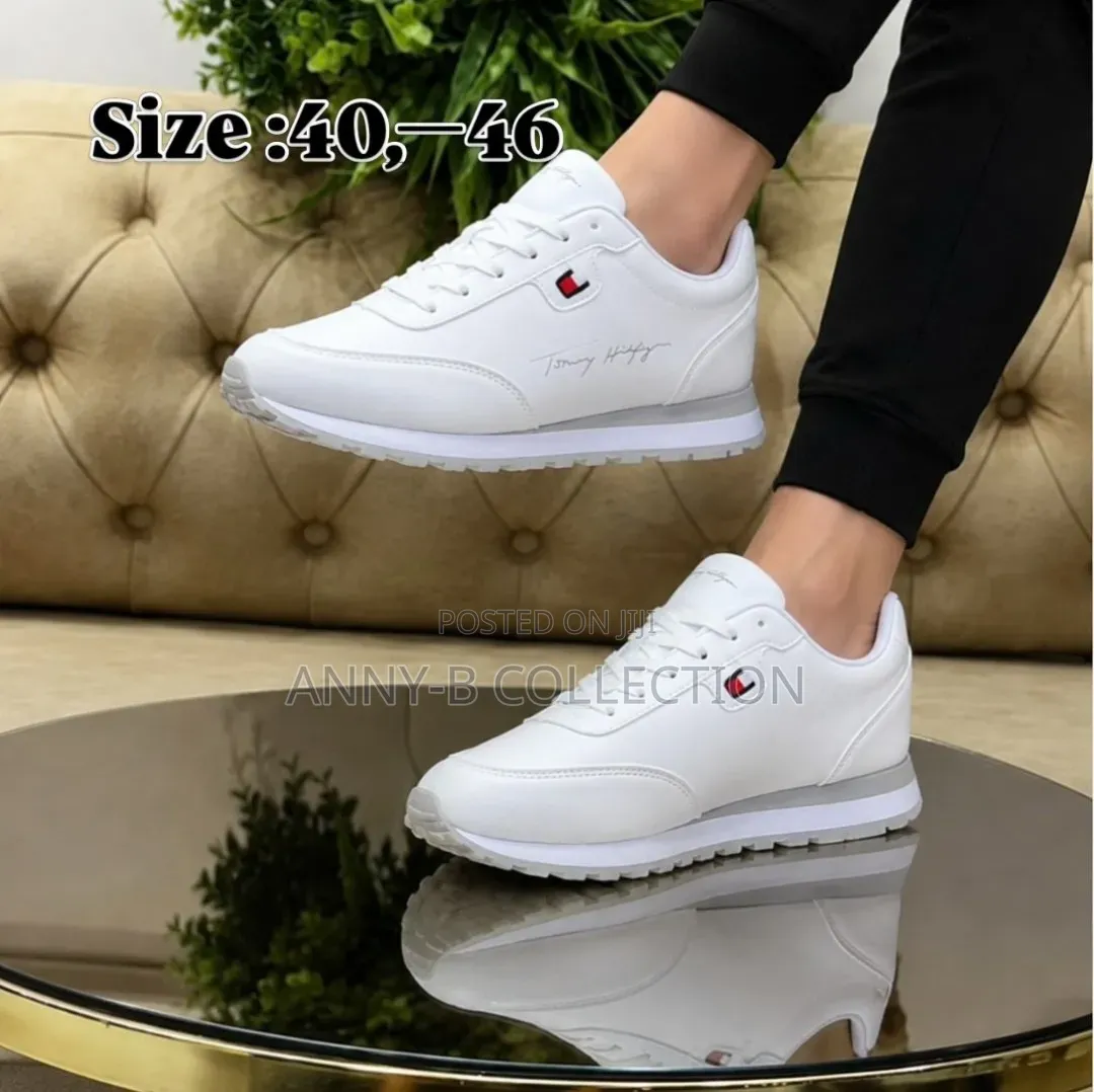 Tommy Hilfiger Unisex White Sneakers