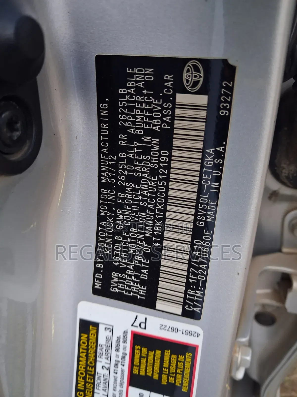 Toyota Camry 2014 Silver