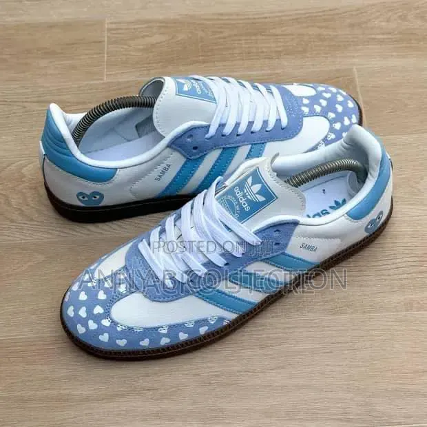 Sky Blue Adidas Samba Shoe
