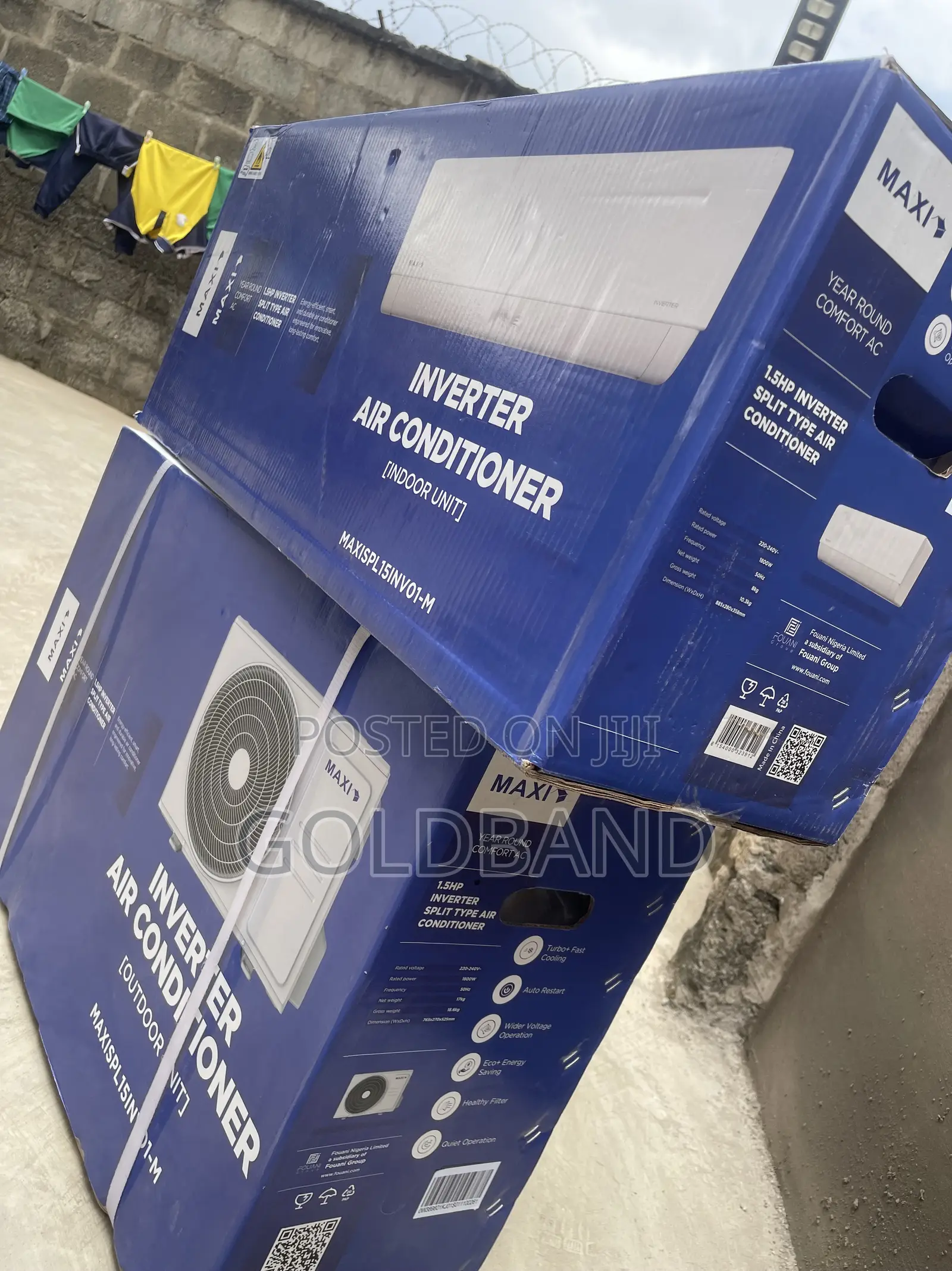Maxi 1.5HP Inverter Split AC With Accessory Kit