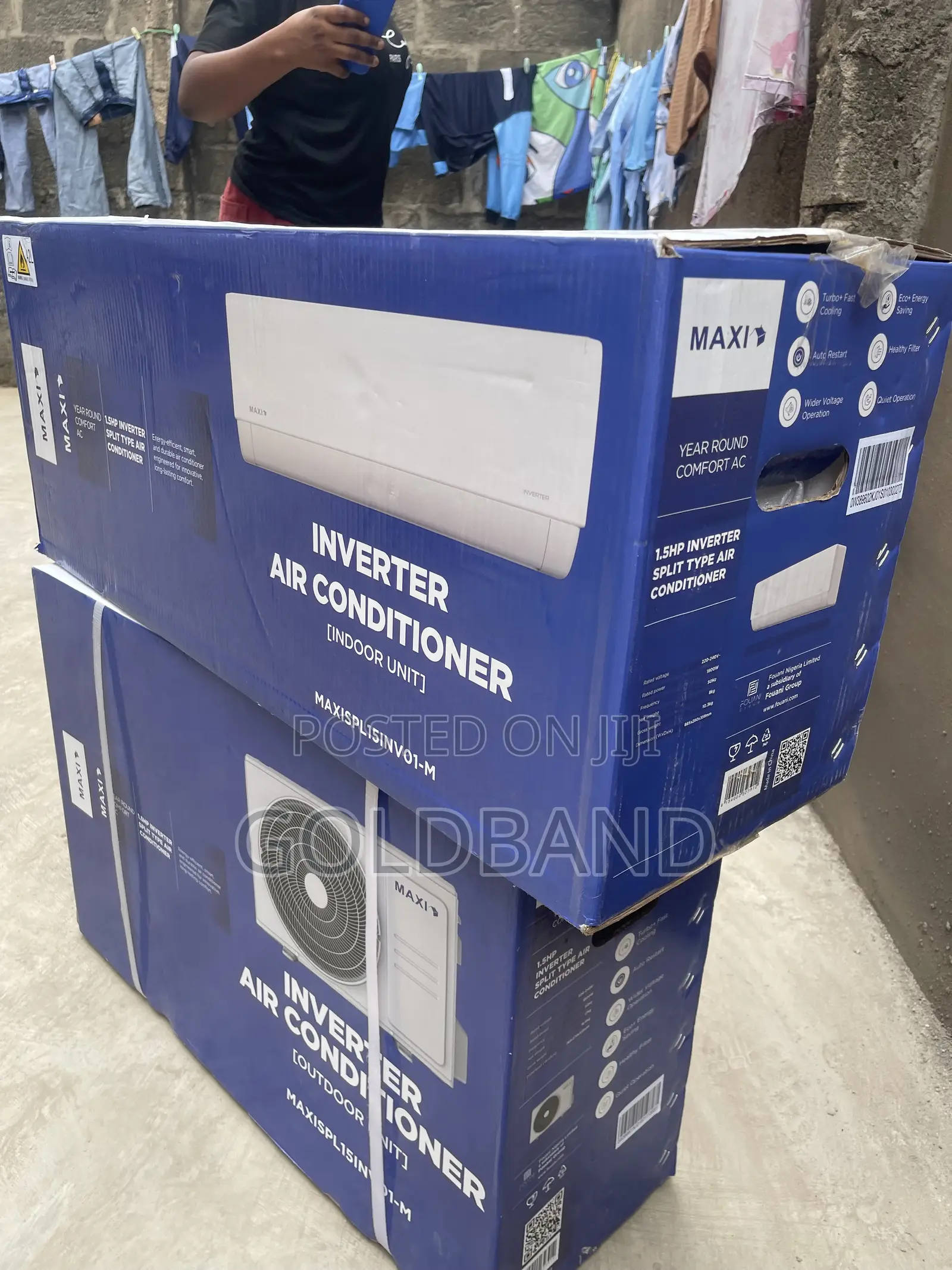 Maxi 1.5HP Split Inverter Aircon With Fitting Package
