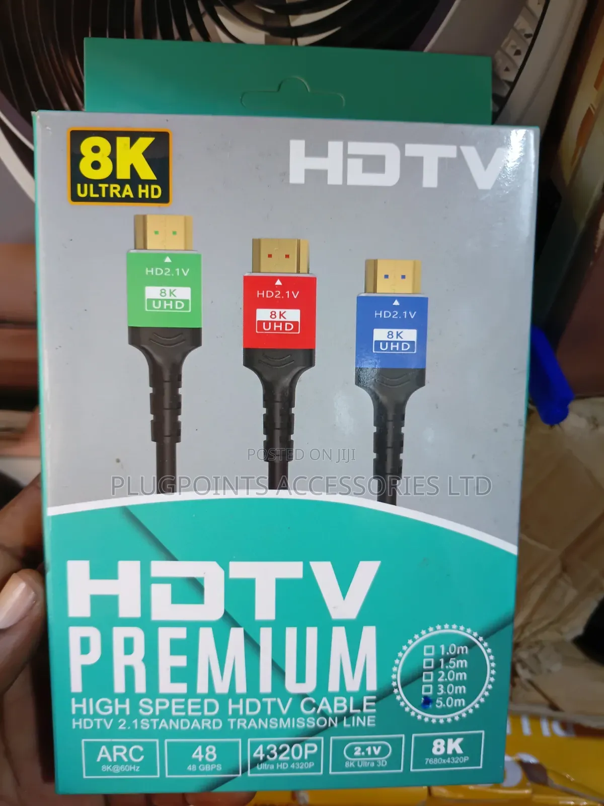 8k HDMI Cable HDTV Premium High Speed Transmission Line 5m