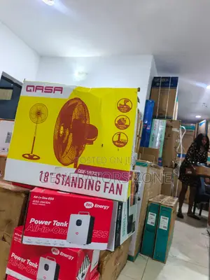 QASA 18-Inch Standing Fan With Aluminium Blades for Offices