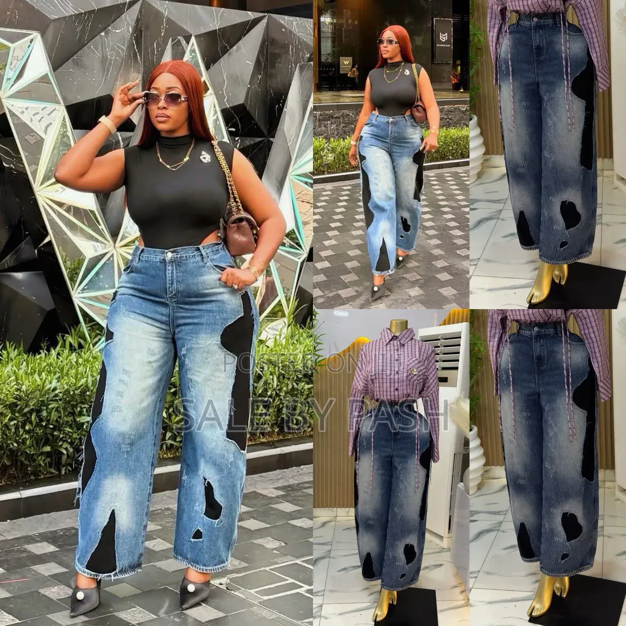 Luxury Patchwork Jeans