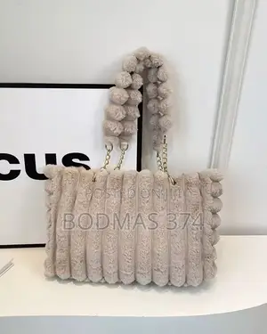 Luxury Fluffy Tote Bag for Ladies