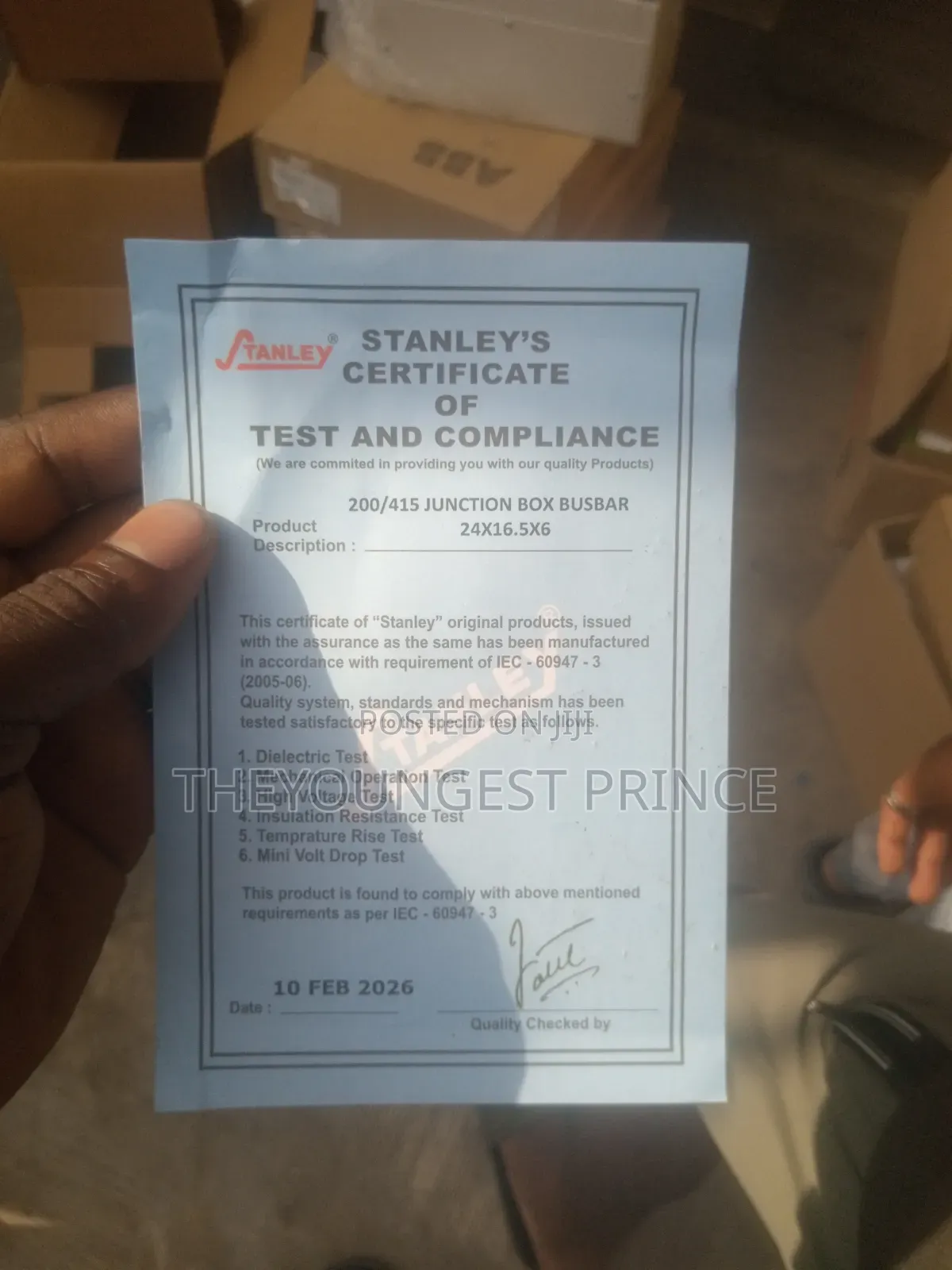 Stanley Busbar 200amp