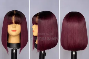 Burgundy Bone Straight 10 Inch