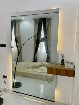 Big Mirror With Side Shelf