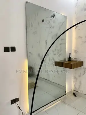 Big Mirror With Side Shelf
