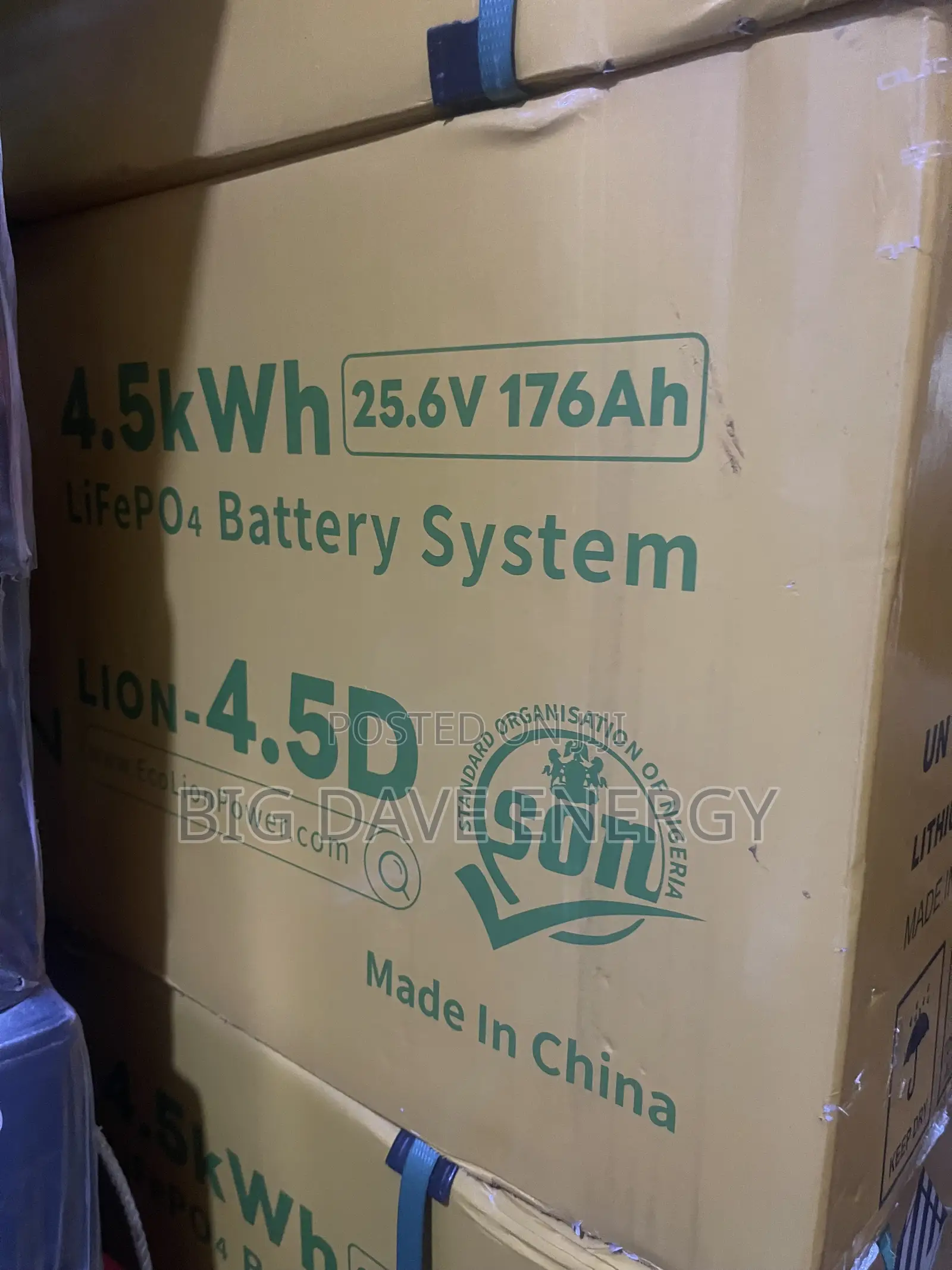 4.5kw 25.6v Eco-Lion Lithuim Battery