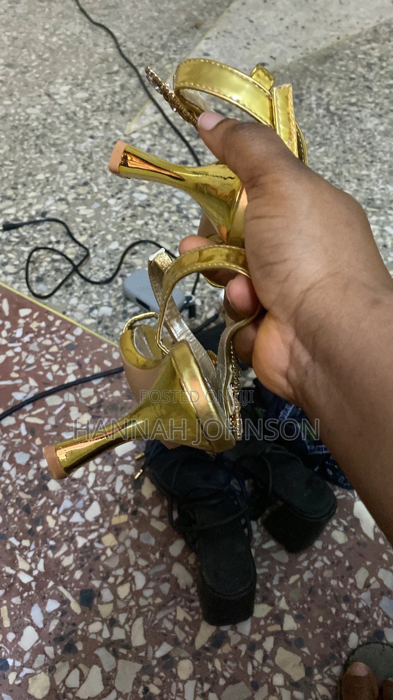 New Gold 3 Inch Heels