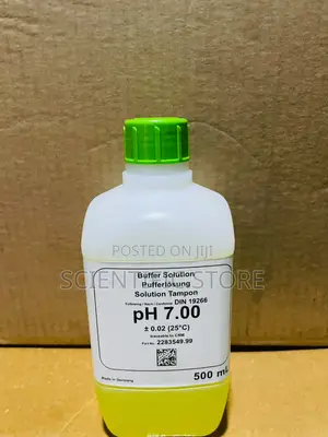 Buffer Solution, pH 10.01, PH 4.01, PH 7.00 Color-Coded Blue, 500 mL