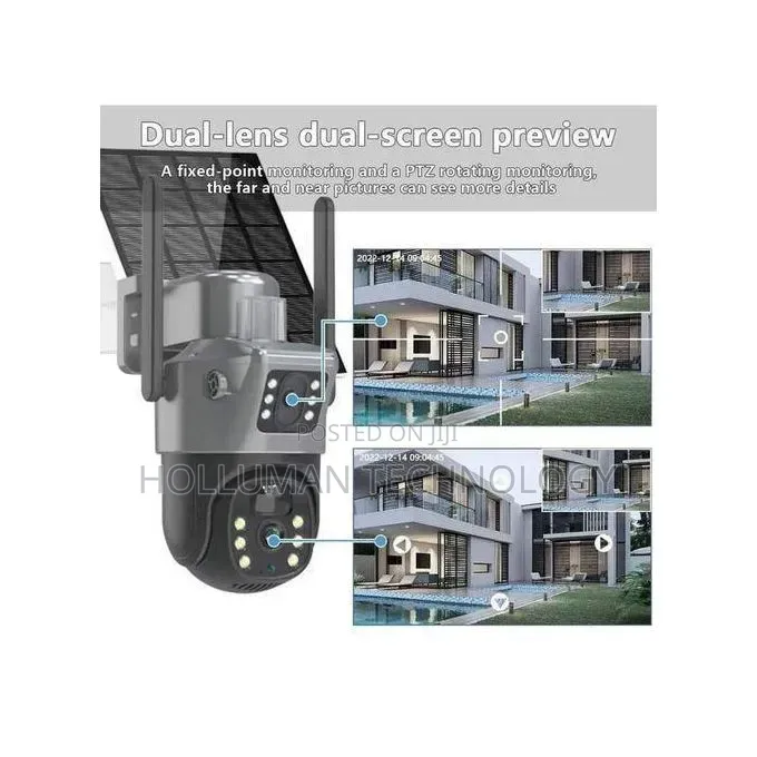 4g Solar Dual Lens Camera