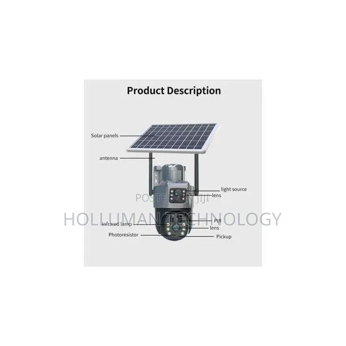 4g Solar Dual Lens Camera