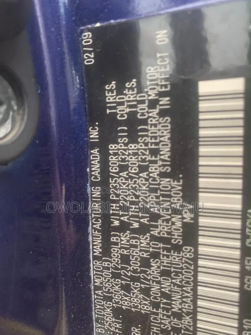 Lexus RX 2009 Blue