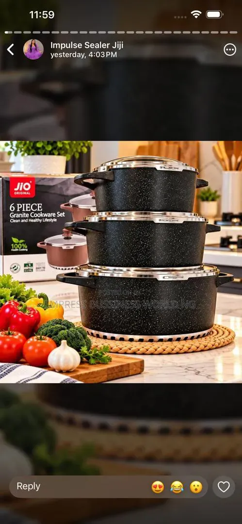Big Sizes Granite Pots Set-40cm Biggest