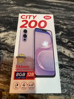 New Itel City 200 128 GB Black