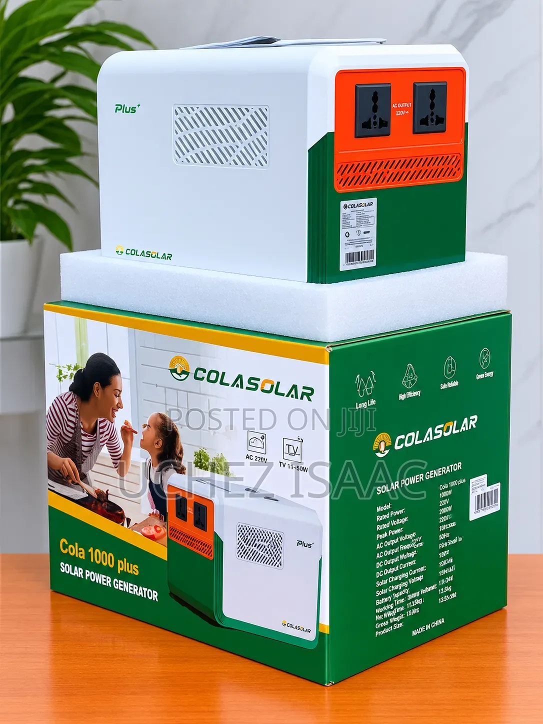 Cola 1000 Plus Solar Generator