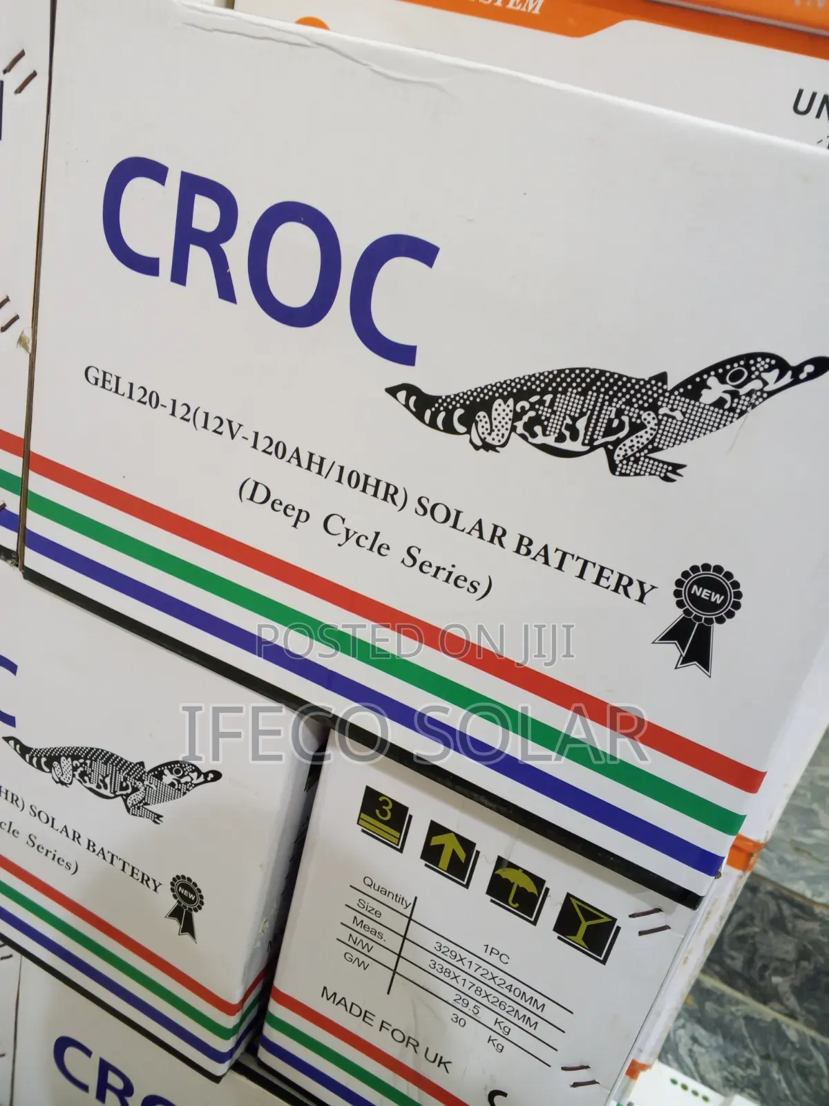 Croc Gel120-12 Battery 120Ahs