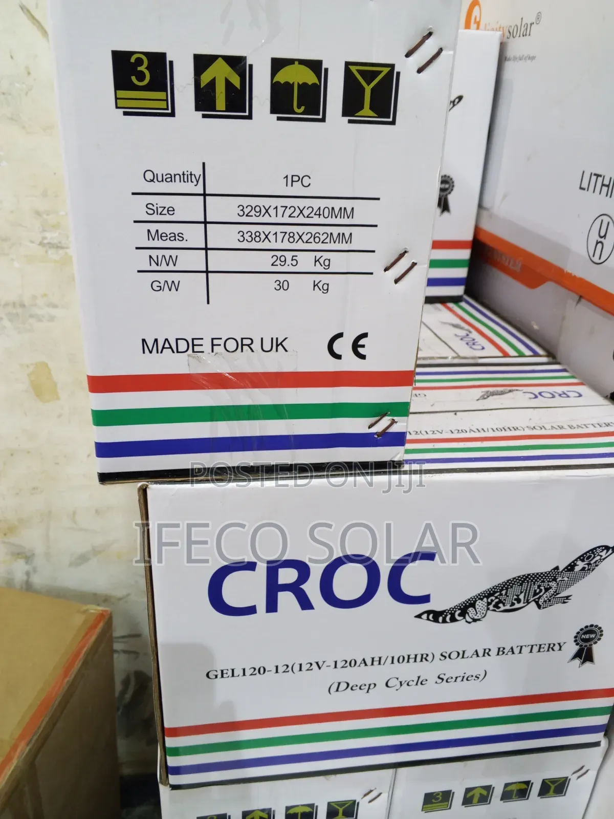 Croc Gel120-12 Battery 120Ahs