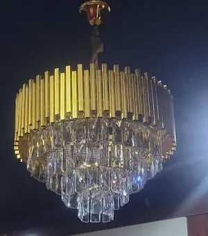 Luxury Gold and Crystal Ceiling Chandelier