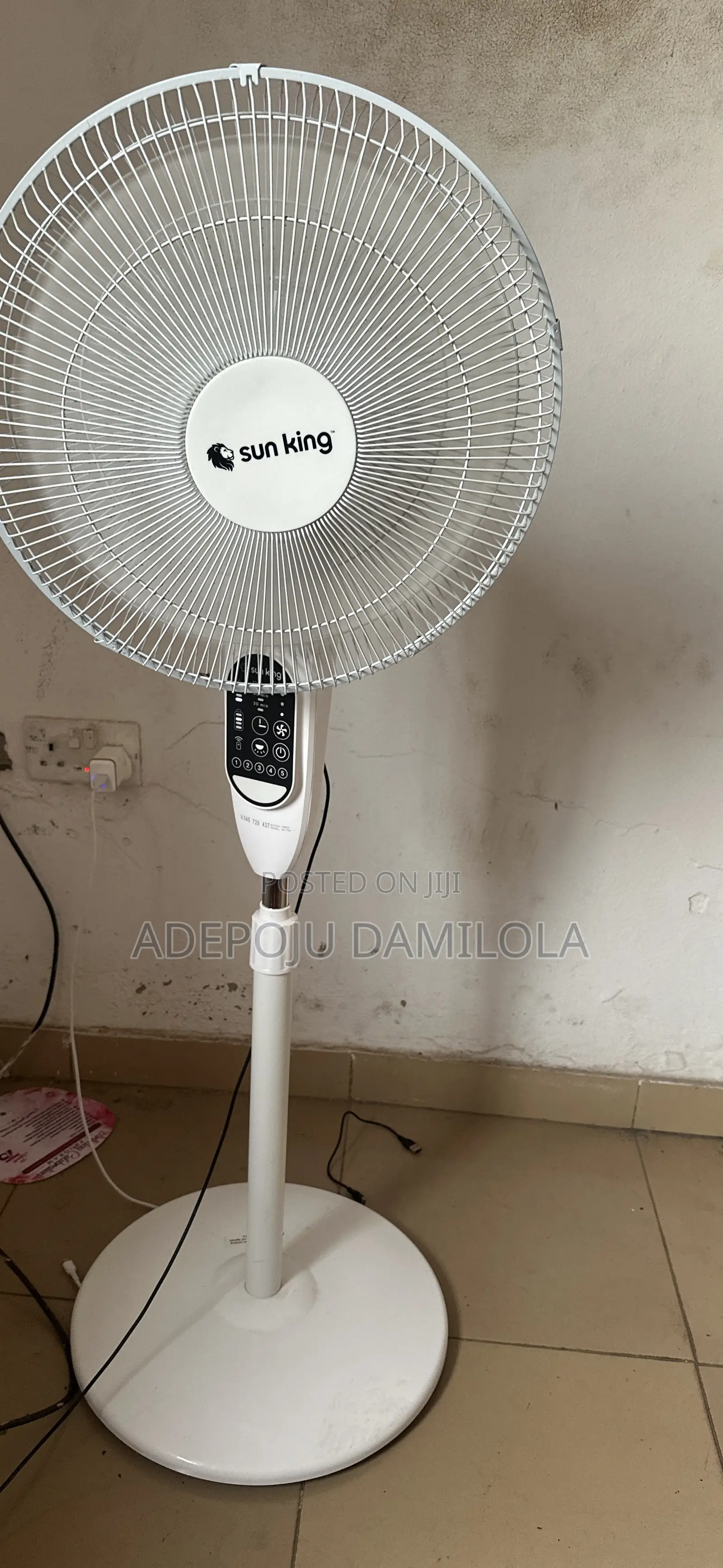 Sun King Solar Fan - 2 Months Used - With Panel & Remote - Ikorodu
