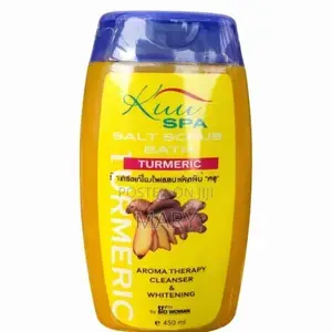 Kuu Spa Salt Scrub Bath Turmeric 450ml - Therapy Whitening Body Scrub