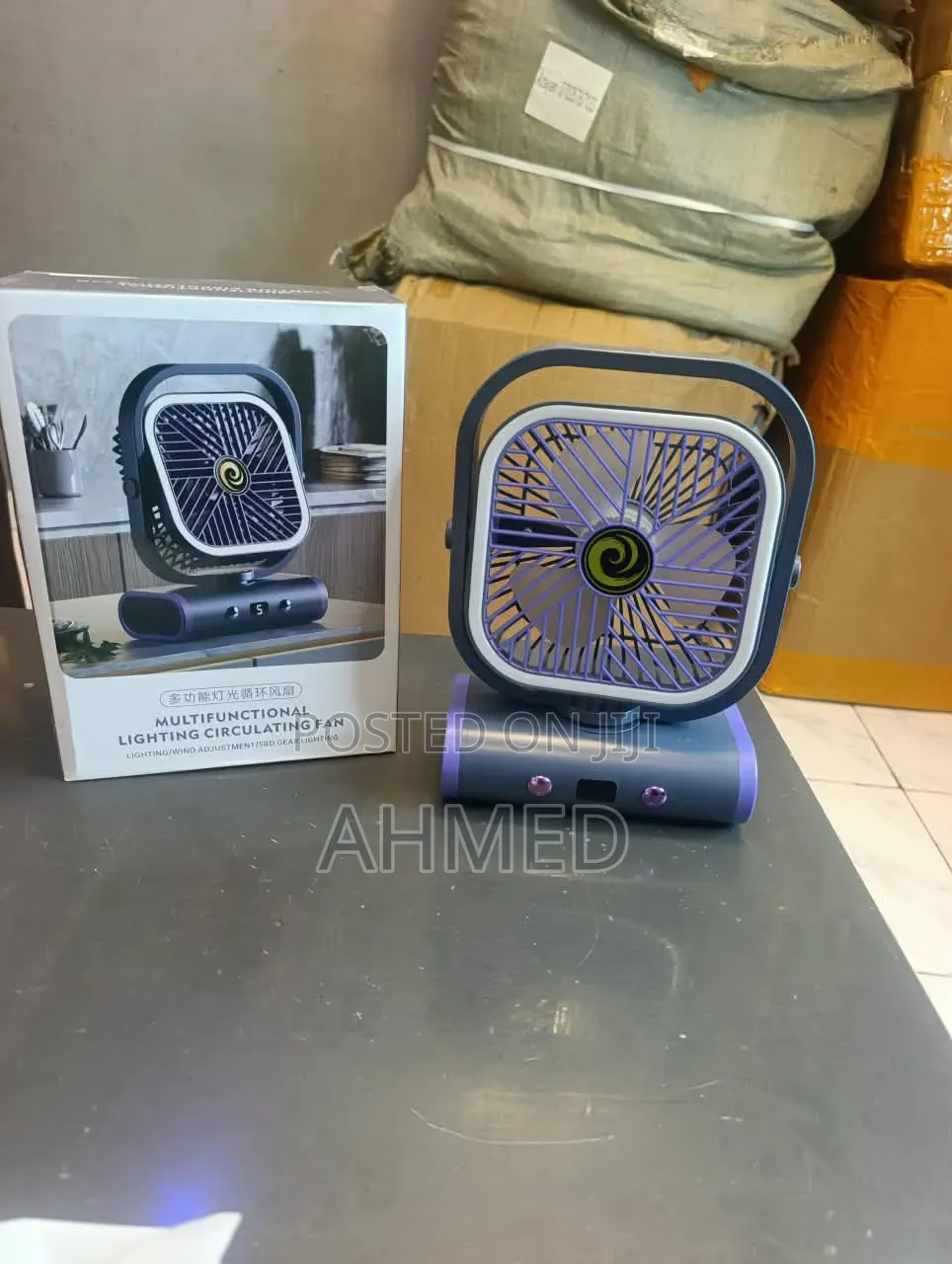 Type C Rechargeable Desktop Mini Office & Wall-Mounted Shaking LR Fan