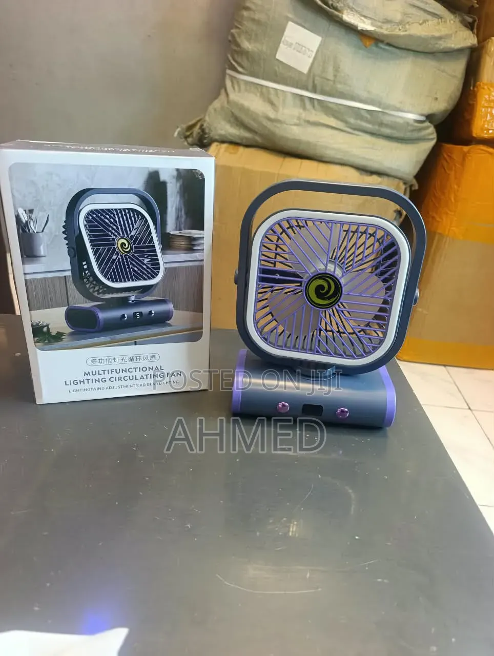 Type C Rechargeable Desktop Mini Office & Wall-Mounted Shaking LR Fan