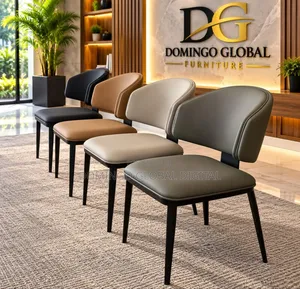 Upholstered Dining Chairs Featuring a Curved Wraparound Backrest
