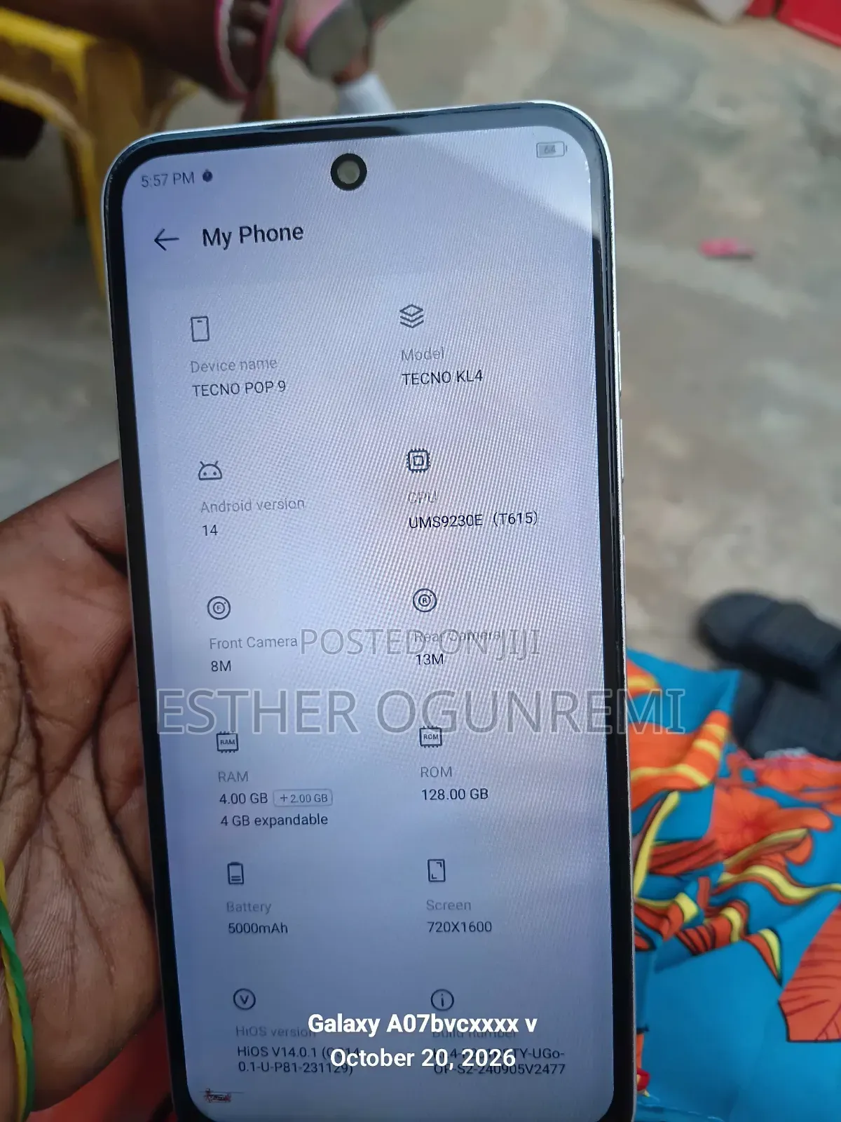 Tecno Pop 9 64 GB Silver