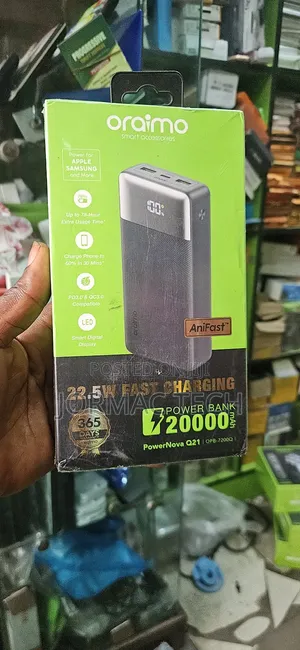 Oraimo Power Bank 20000mAh With Display Digit