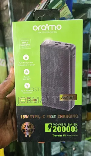 Oraimo Power Bank 20000mAh 15w