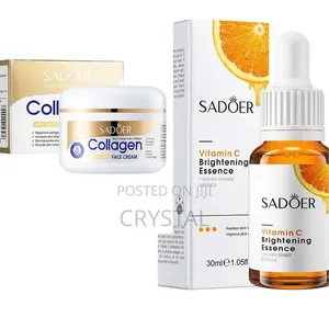 Collagen Face Cream, Vitamin C Serum