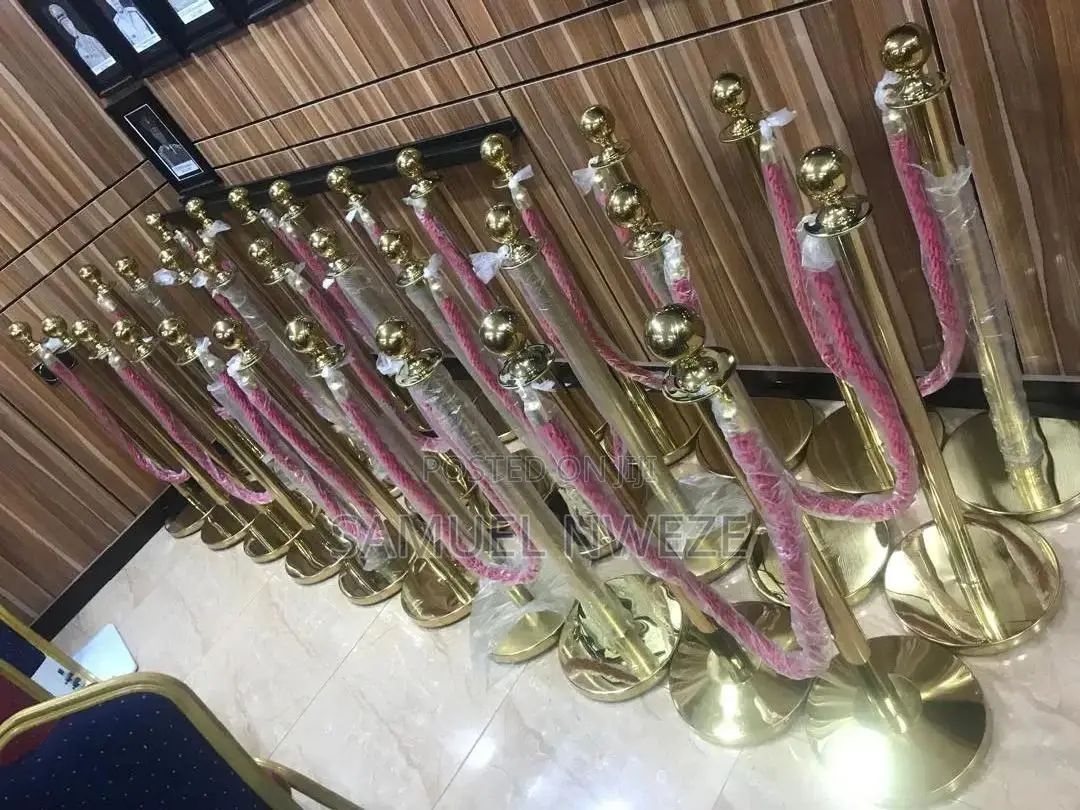 Crowd Control Stanchion and Queue Barrier System