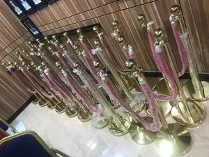 Crowd Control Stanchion and Queue Barrier System
