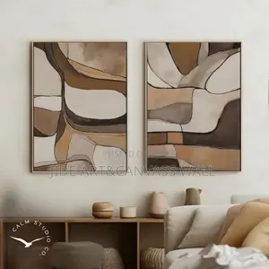 Split Abstract Wall Art Interior Colorful Decors