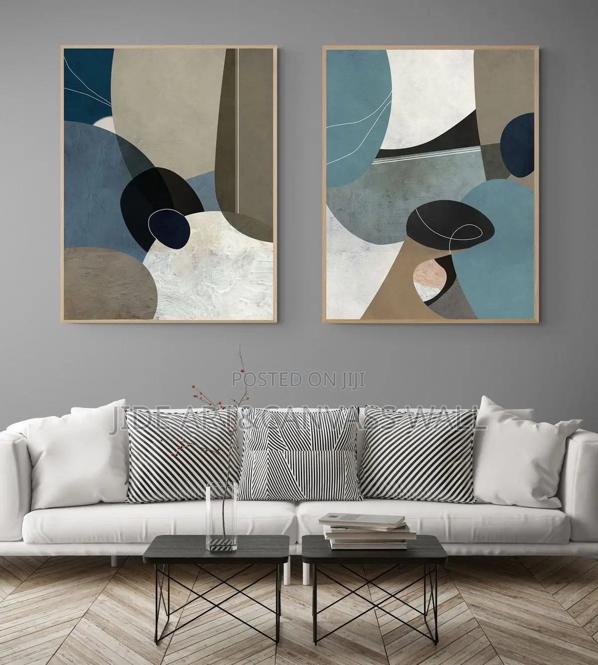 Split Abstract Wall Art Interior Colorful Decors