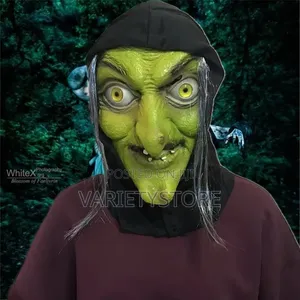 Halloween Scary Old Witch Latex Face Mask