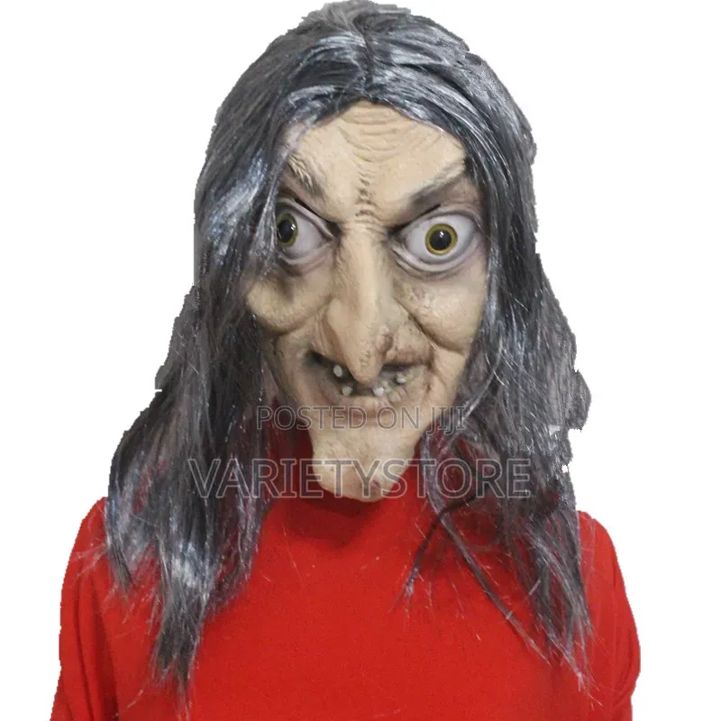 Halloween Scary Old Witch Latex Face Mask