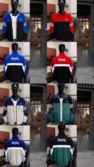 Trendy Unisex Vintage Colour Block Jacket
