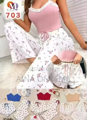 3 in 1 Pocka Dot Nightwear