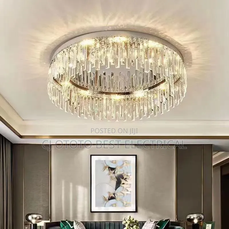 Simple Crystal Luxury Chandelier Flush Light