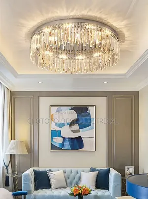 Simple Crystal Luxury Chandelier Flush Light