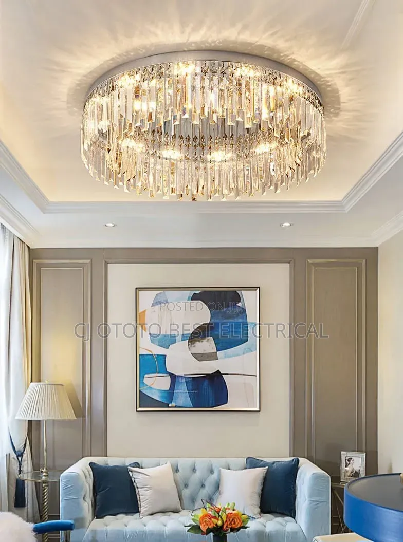 Simple Crystal Luxury Chandelier Flush Light